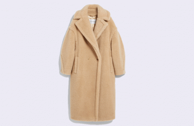 Μακρύ suede παλτό €59.99 από Stradivarius