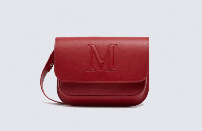 Κόκκινη δερμάτινη τσάντα €485 από Max Mara