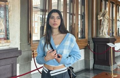 Stylish at a museum