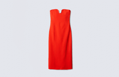 Metallic detail κόκκινο φόρεμα €99.99 από Mango
