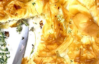 Πατσαβουρόπιτα με κεφαλοτύρι και φέτα