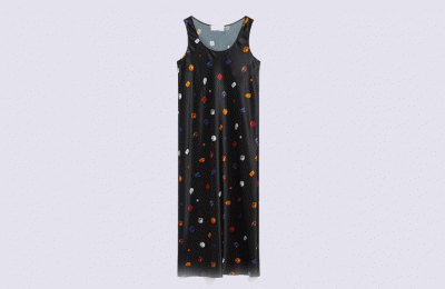 Αμάνικο σατέν φόρεμα €575 από Max Mara