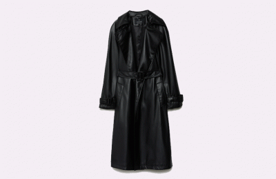 Faux - leather καμπαρντίνα από Stradivarius 