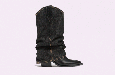 Cowboy μπότες με detachable denim €69.99 από Stradivarius   
