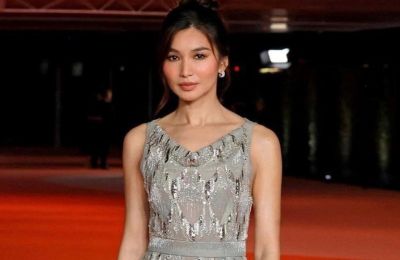 Louis Vuitton fringed gown