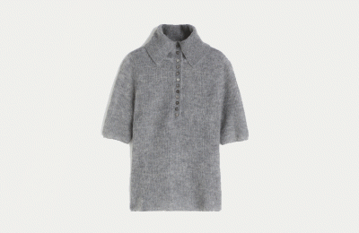 Mohair-blend πλεκτό με κολάρο από H&M