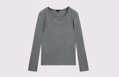 Μακρυμάνικο double μπλουζάκι από Massimo Dutti