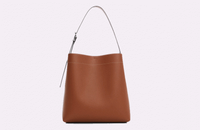 Kαφέ shopper τσάντα €49.99 από Mango