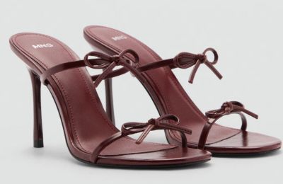 Σανδάλια με lace-up straps από Mango 
