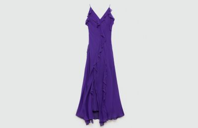 Chiffon ruffle dress από Mango 