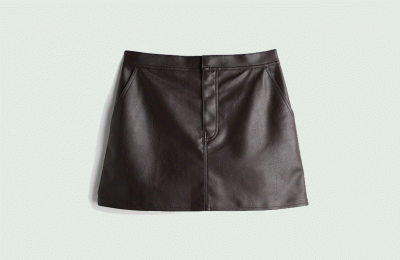 Mini faux δερμάτινη φούστα από H&M