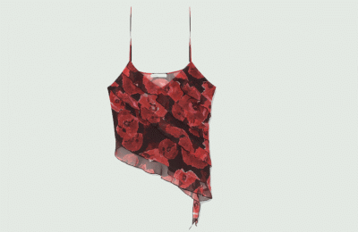 Φλοράλ ασσυμετρο μπλουζάκι από Pull & Bear