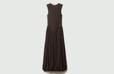 Semi-transparent φόρεμα με puffed hem από Mango